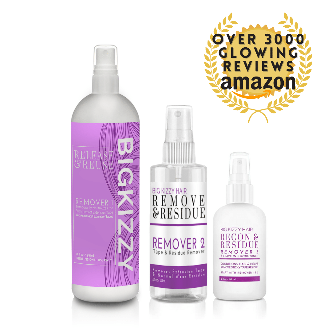 How to Remove Tape in Extensions Tutorial BIG KIZZY HAIR