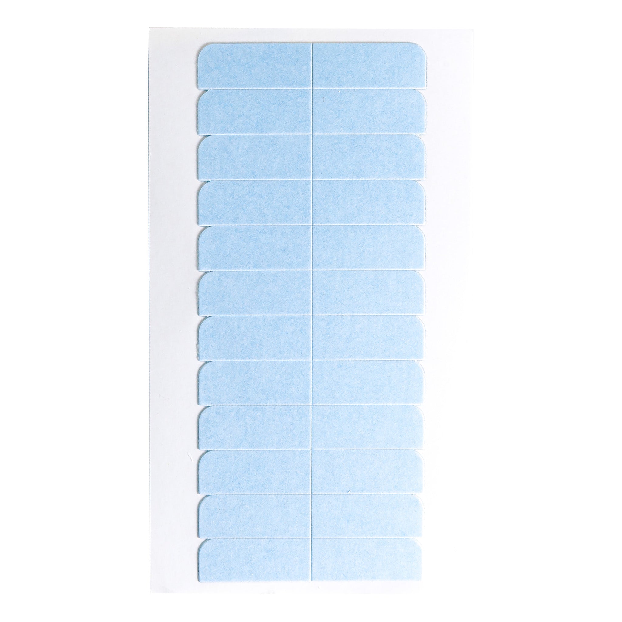 A single sheet of Big Kizzy® Classic Blue Double Sided Hair Extension Replacement Tape Tabs