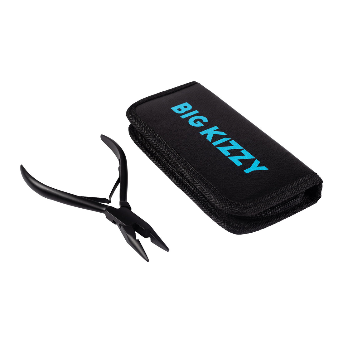 Professional Extension Pliers for hand tied weft extensions, machine weft extensions, and hybrid weft extensions with pouch