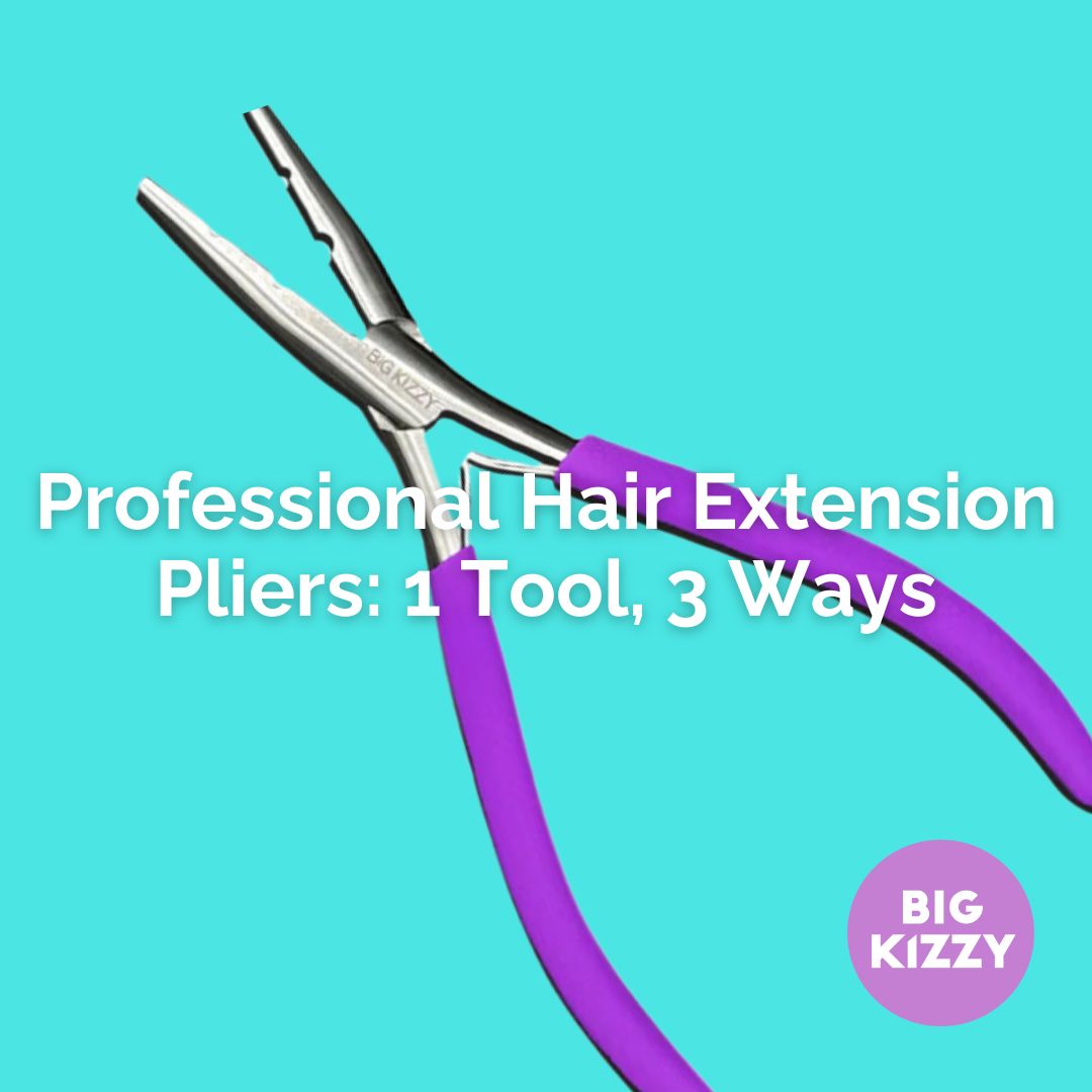 Professional Hair Extension Pliers: 1 Tool, 3 Ways