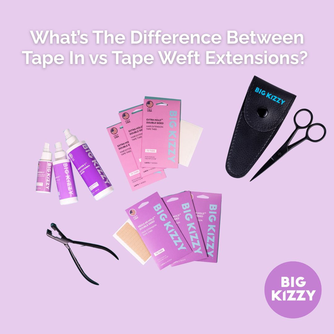 What's The Difference Between Tape In vs. Tape Weft Extensions?