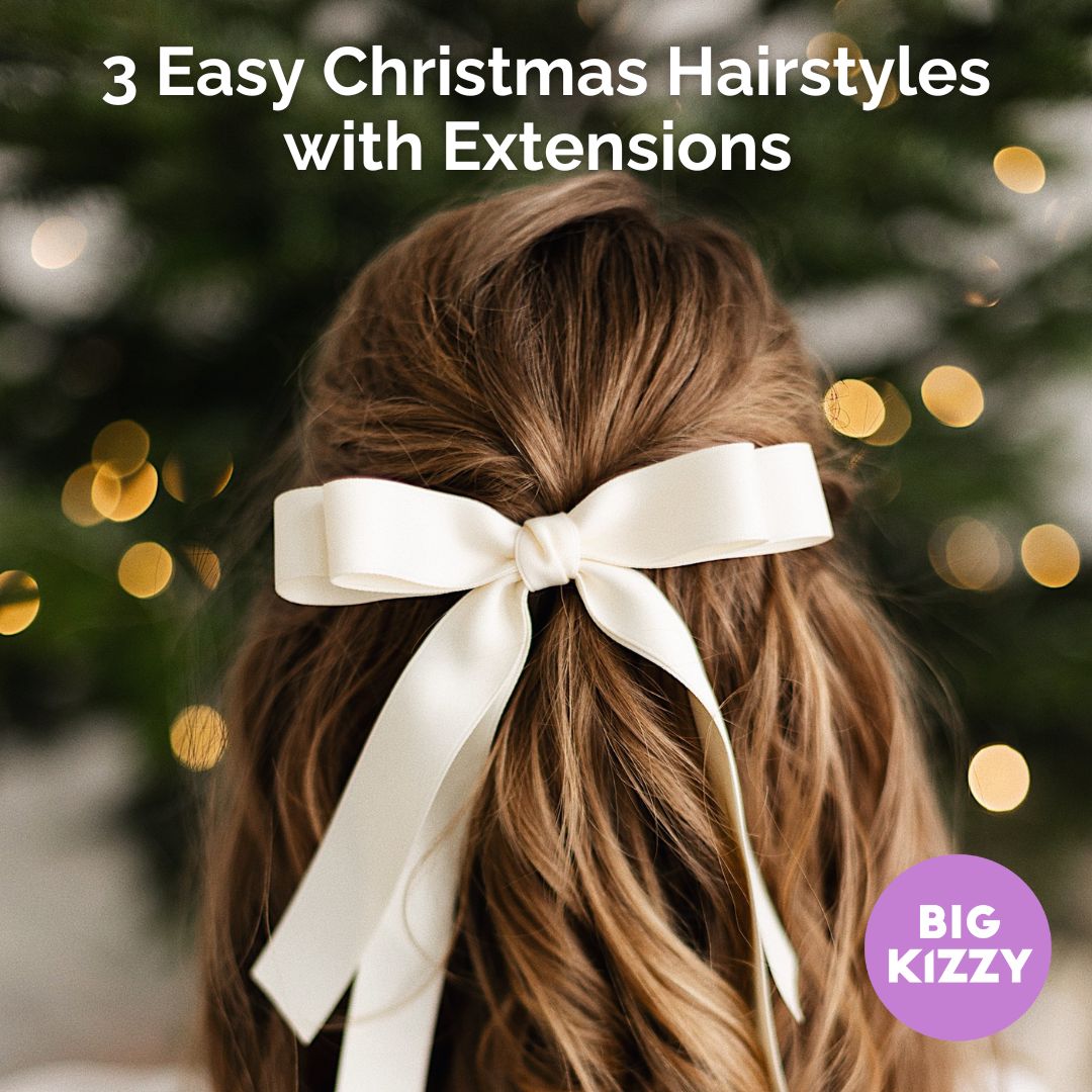 3 Easy Christmas Hairstyles with Extensions