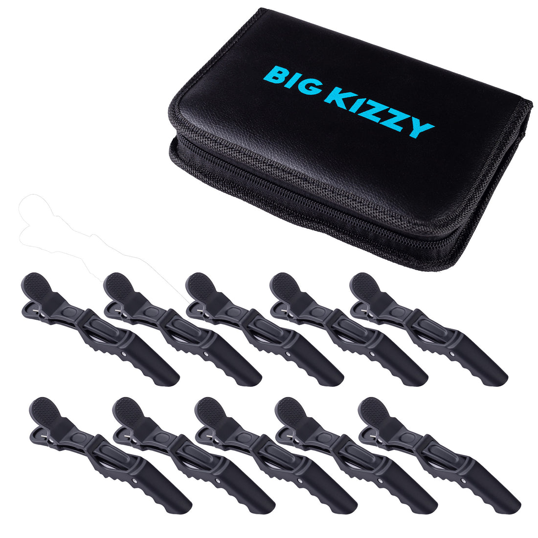 Croc Style Clips For Hair Styling, Hair Extension Application, Hair Extension Removal With Pouch