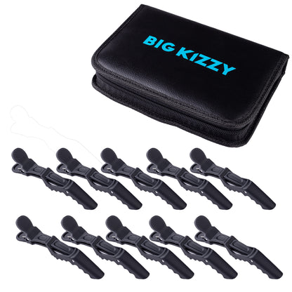 Croc Style Clips For Hair Styling, Hair Extension Application, Hair Extension Removal With Pouch