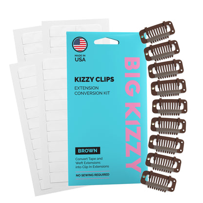 KIZZY CLIPS- No Sew Extension Clips &amp; Kit