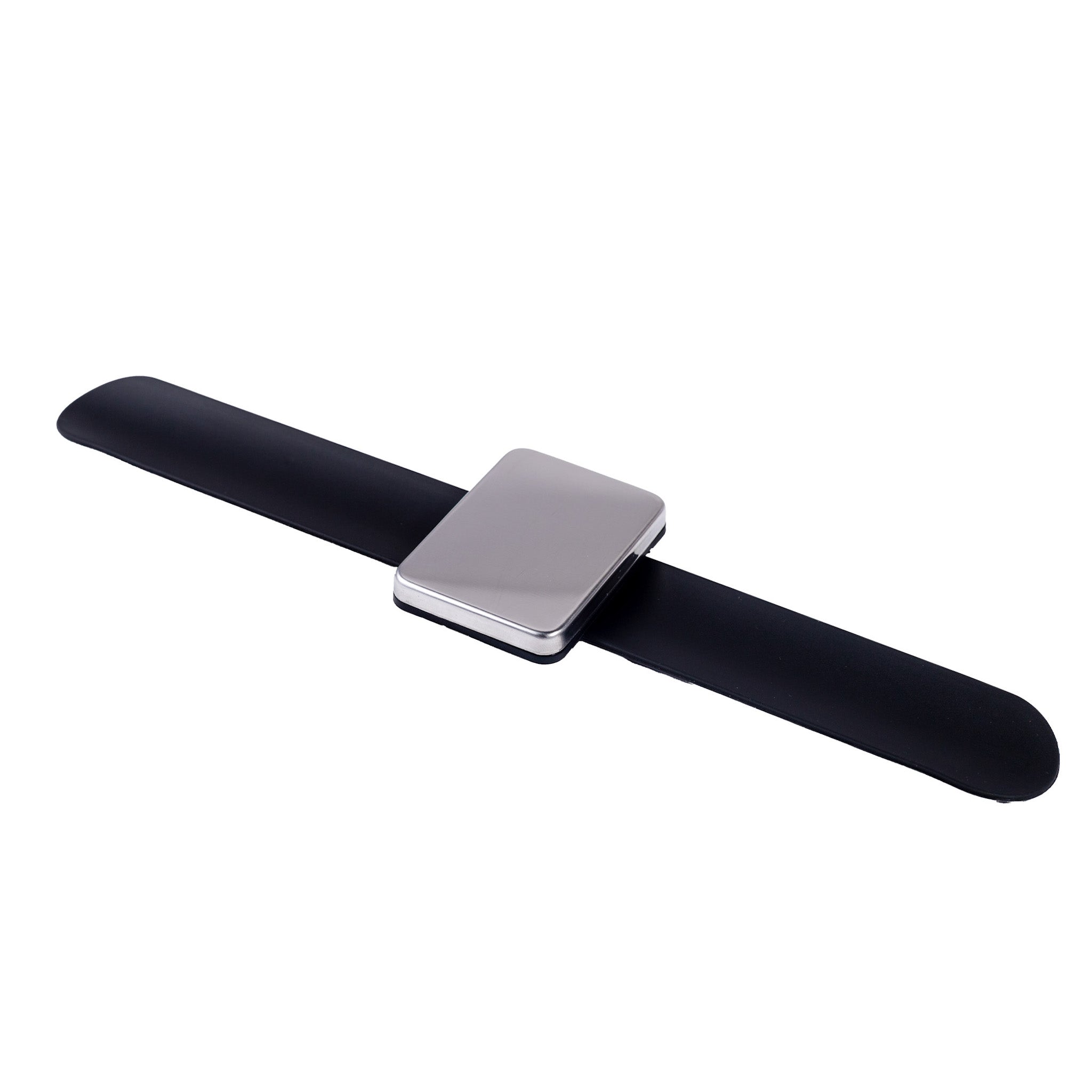 Magnetic Wristband for stylists that holds c needles for weft hair extensions and hair clips