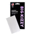 Big Kizzy® No Show Double Sided Hair Extension Replacement Tape Tabs Packaging with a single sheet of white tape tabs overlayed over it