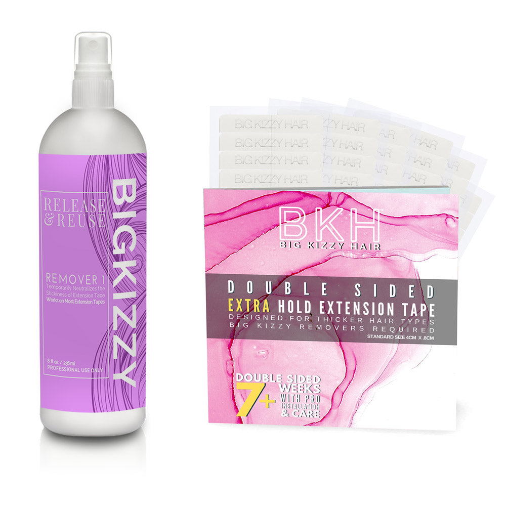Big Kizzy Tape in Hair Extension Remover 1 &amp; Extra Hold Tape