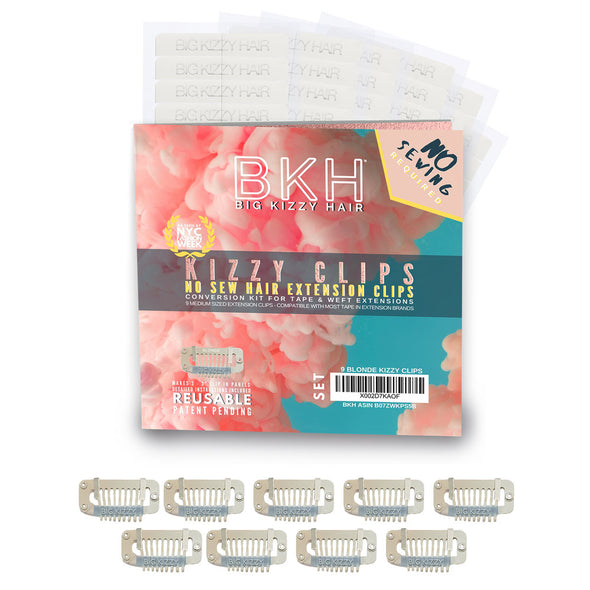 How to convert tape in hair extensions to clip ins blonde