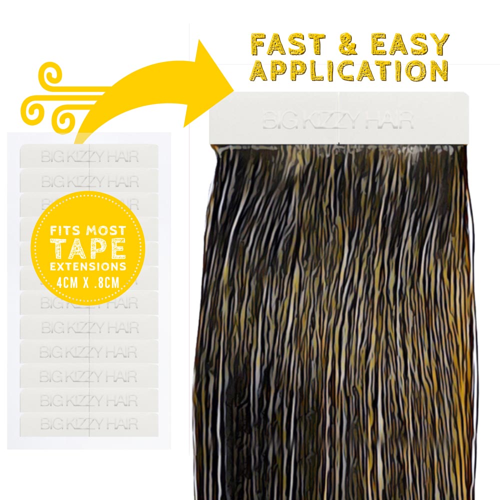 Clips for Tape-In & Weft Hair Extensions- Big Kizzy Brown