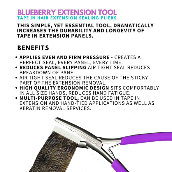 Blueberry Sealing Pressing Tool for Tape in Hair Extensions 2