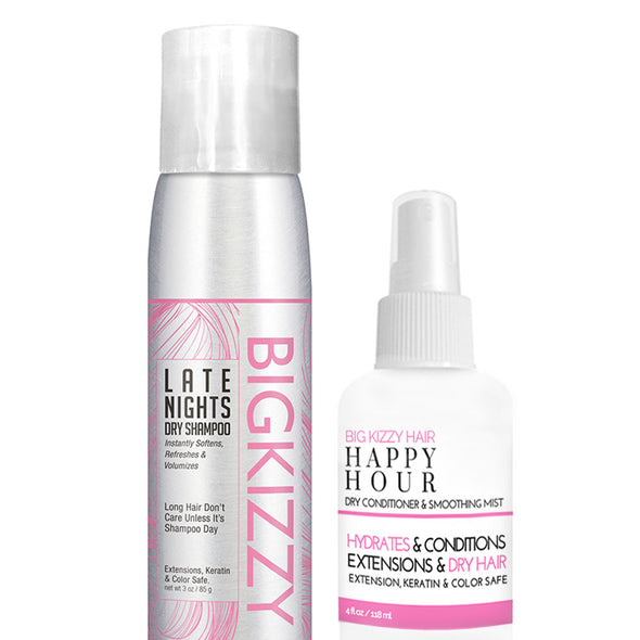 Dry Clean Bundle: Late Nights Dry Shampoo + Happy Hour Dry Conditioner