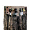 Brown No Sew Clips for Hair Extensions - Tape & Weft Extensions