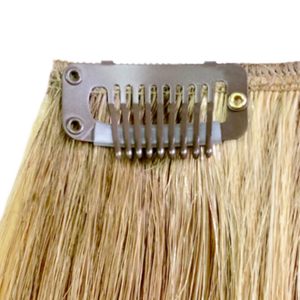 Blonde No Sew Clips for Hair Extensions - Tape &amp; Weft Extensions