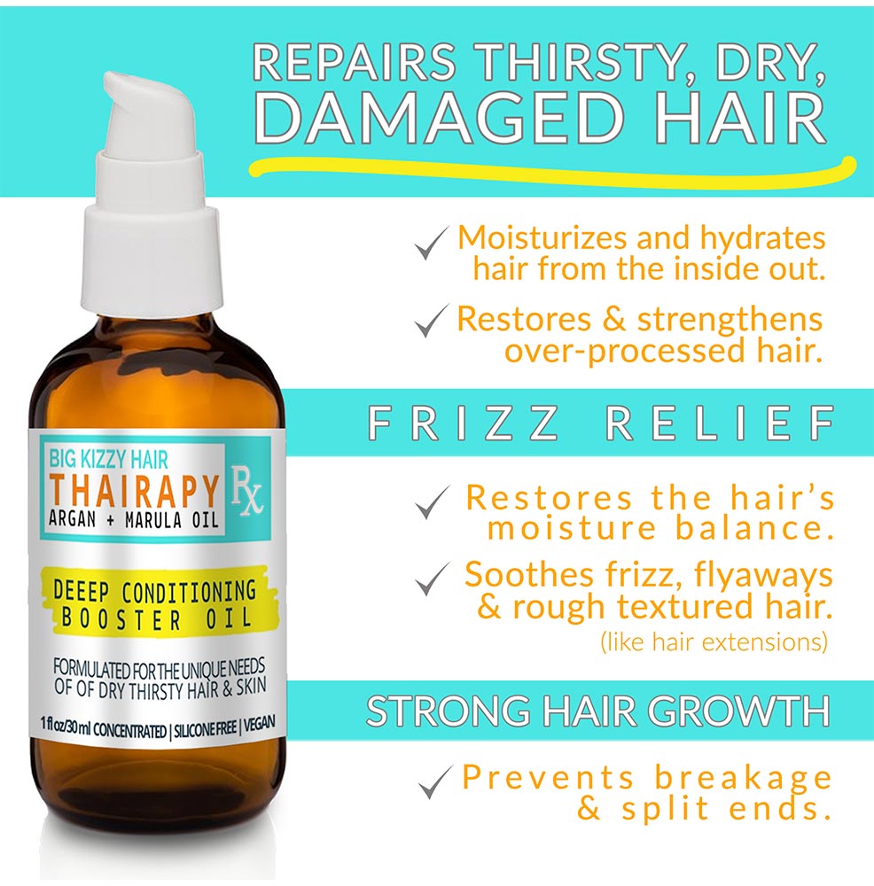Big Kizzy Thairapy Hair Oil - Repair Treatment for Dry Damaged Hair
